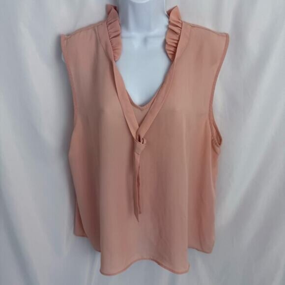 Elle Sleeveless Blouse Size X-Large - Picture 1 of 9